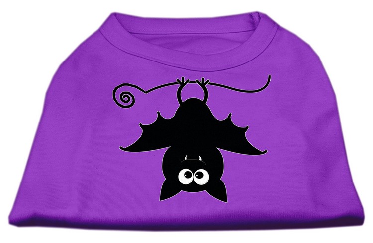 Batsy the Bat Screen Print Dog Shirt Purple Med